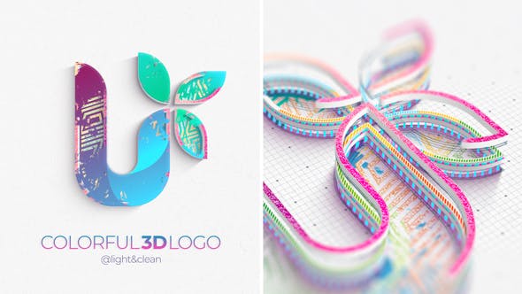 Colorful 3D Logo Reveal – Videohive