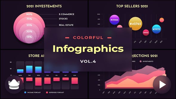 Colorful Infographics Vol.4 – Videohive