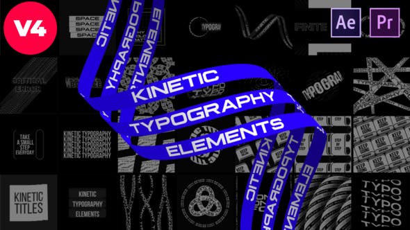 Videohive Kinetic Typography Elements