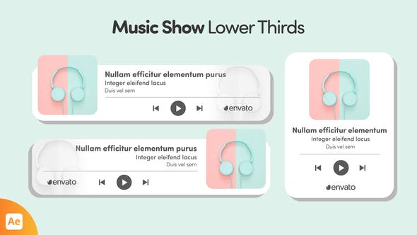 Download Music Show Lower Thirds – Videohive