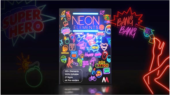 Download Neon Elements – Videohive