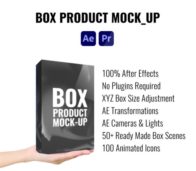 Box Product Mock up