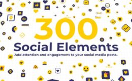 300 Social Elements | After Effects - Videohive