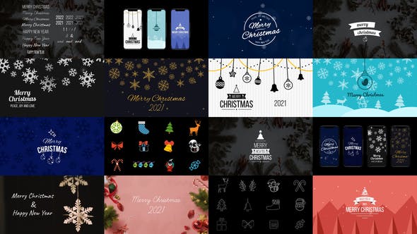 Christmas Pack – Titles, Backgrounds & Elements – Videohive