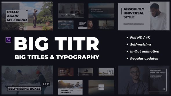 Videohive BIG TITR | Big Titles & Typography