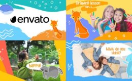 Videohive Cartoon Kids Slideshow || Premiere Pro MOGRT