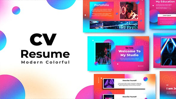 Videohive Colorful Gradient Slideshow