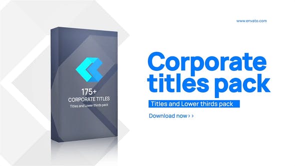 Videohive Corporate Titles and Lower thirds pack