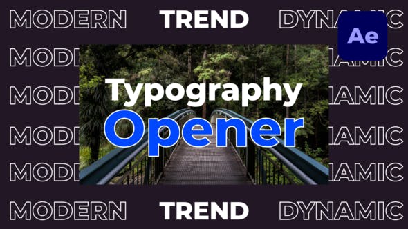 Videohive Dynamic Fast Typography Opener