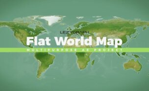 Videohive Flat World Map
