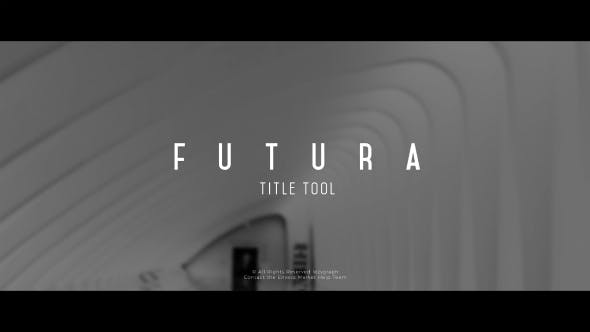 Videohive Futura Title Tool