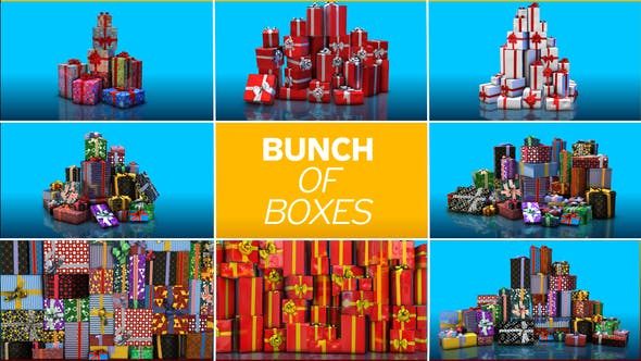 Videohive Gift Boxes Element 3D Pack