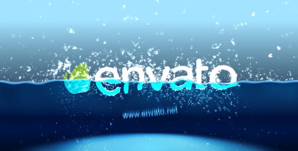 Videohive Half Water logo intro