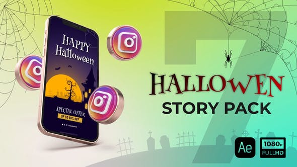 Videohive Halloween Instagram Stories