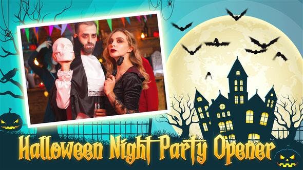 Videohive Halloween Night Party Opener
