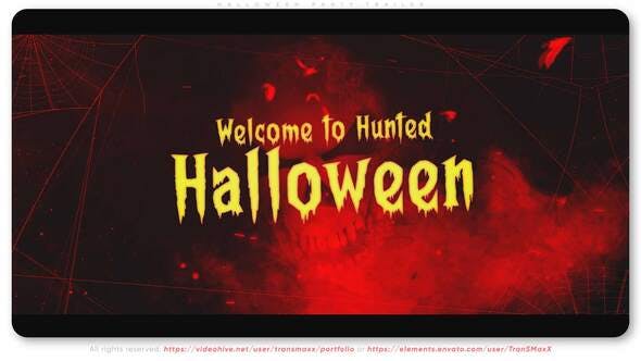 Videohive Halloween Party Trailer