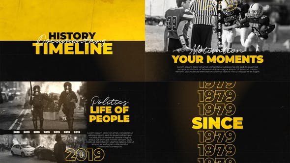 Videohive History Documentary Timeline
