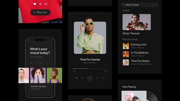 Videohive Music Player Instagram Stories