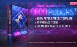 Videohive Neon Podcast | Audio and Music Visualizations Tool V01