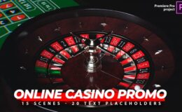 Videohive Online Casino Promo |Online Roulette Intro | Slot Machine Game| Poker App| Premiere Pro