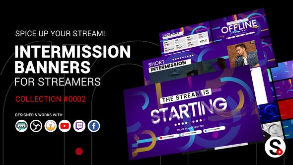 Videohive Stream Intermission Banners. Collection #0002