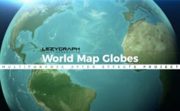 Videohive World Map Globes