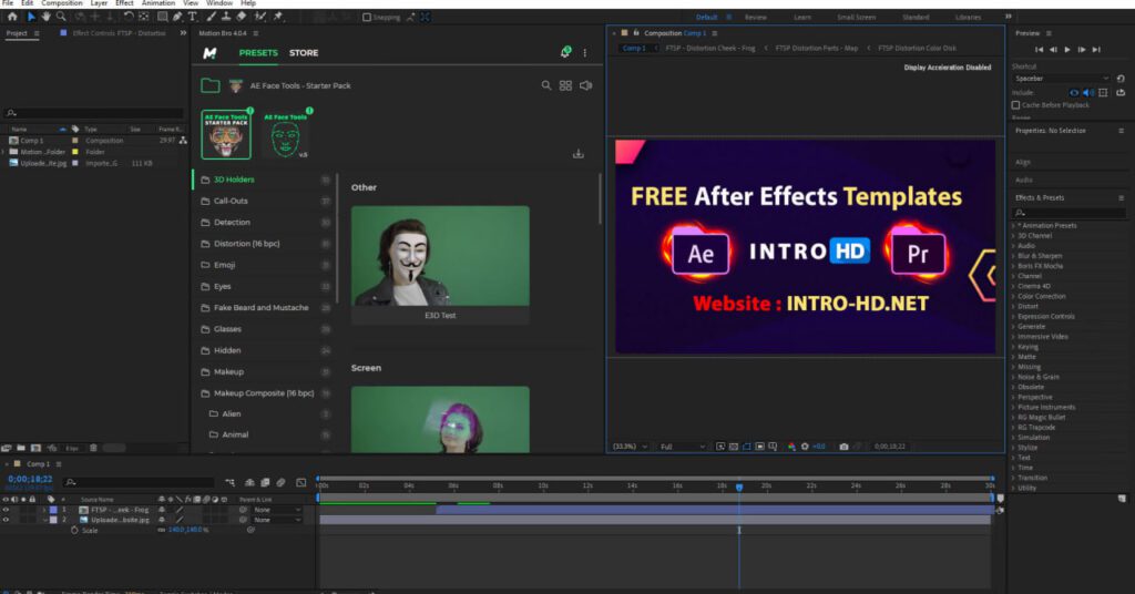 Videohive AE Face Tools V5.2 INTRO HD