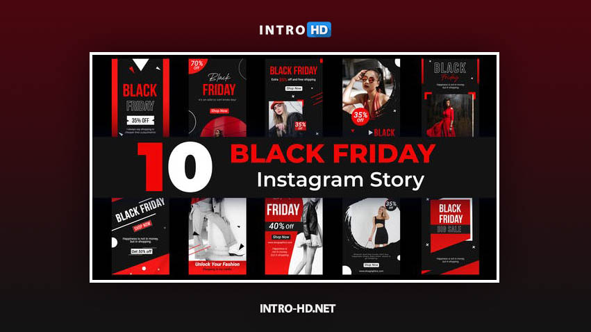 Videohive Instagram Black Friday Stories cover preview