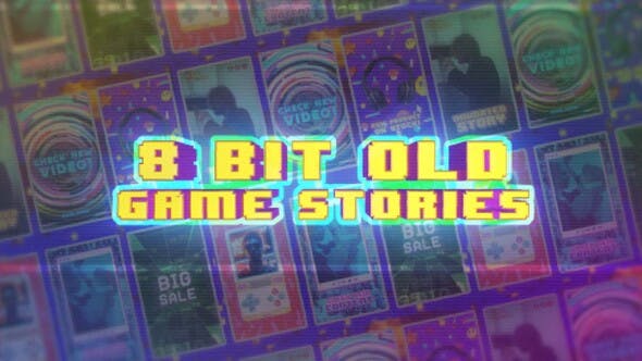 Videohive 8 Bit Old Game Social Media Stories