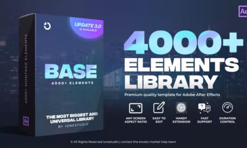 Videohive BASE | Transitions and Motion Graphics for After Effects V3