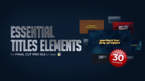Videohive Essential Titles Elements – FCP