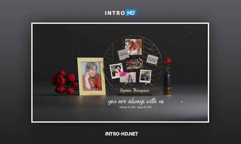 Videohive Funeral Flower Card