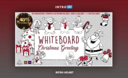 Videohive Holidays Whiteboard Greetings Pack v4.2