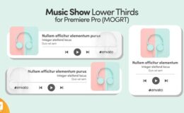 Videohive Music Show Lower Thirds for Premiere Pro