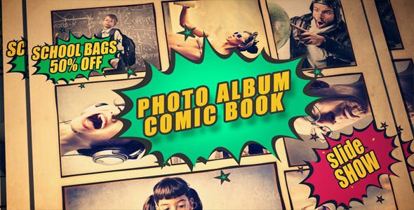 Videohive Photo Album Comic Book