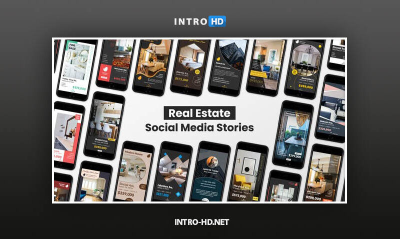 Videohive Real Estate Social Media Stories for Instagram, Facebook, Snapchat