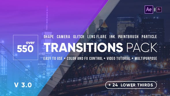 Videohive Transitions V3 – 21861548