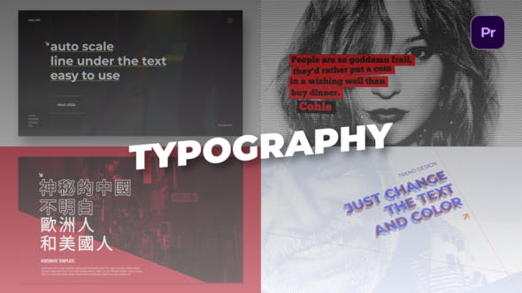 Videohive Typography | MOGRt