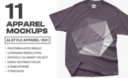 Alstyle Apparel 1301 T-Shirt Mockups