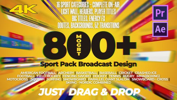 Videohive Sport Pack – Broadcast Design MOGRT