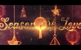 Christmas Intro With Golden Text And Magic Toys - Videohive