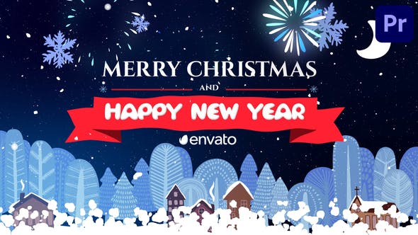 Videohive Cartoon Christmas Greetings for Premiere Pro