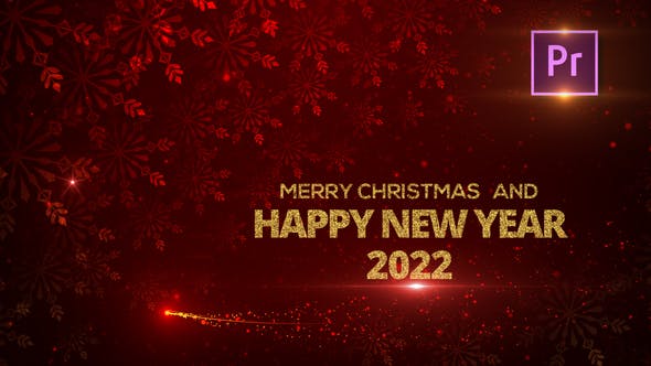 Videohive Red Merry Christmas Wishes Premiere PRO