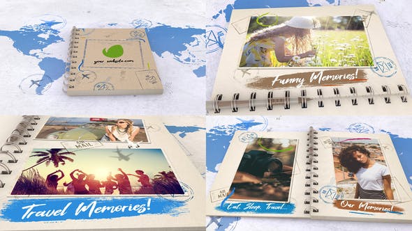 Videohive Travel Book Slideshow