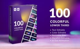 Videohive 100 Colorful Lower Thirds | After Effects