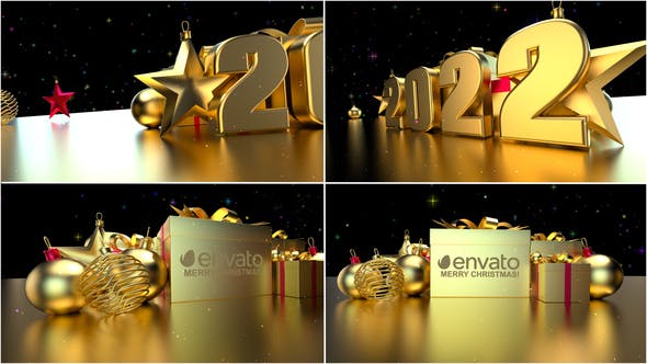 Videohive Christmas Gift Logo 2022