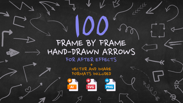 Videohive Frame By Frame Hand Drawn Arrows