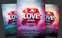 Love Affair Flyer – Photoshop Template