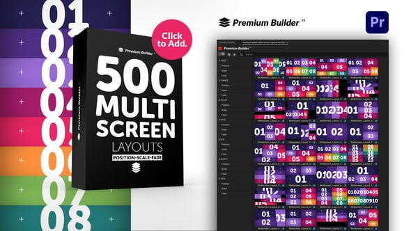 Videohive Multi Screen Layouts Pack for Premiere Pro