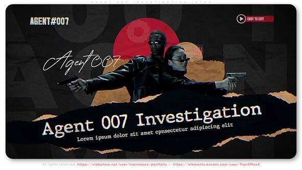 Videohive Agent 007 | Investigation Intro